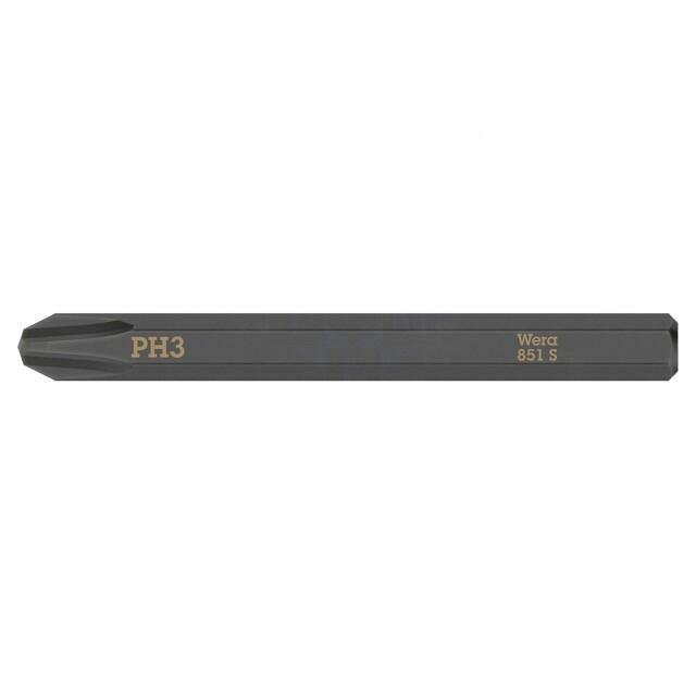 Screwdriver bit; Phillips; PH3; 1/4"; Kind: