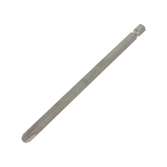 Screwdriver bit; Phillips; PH3; 1/4"; Overall