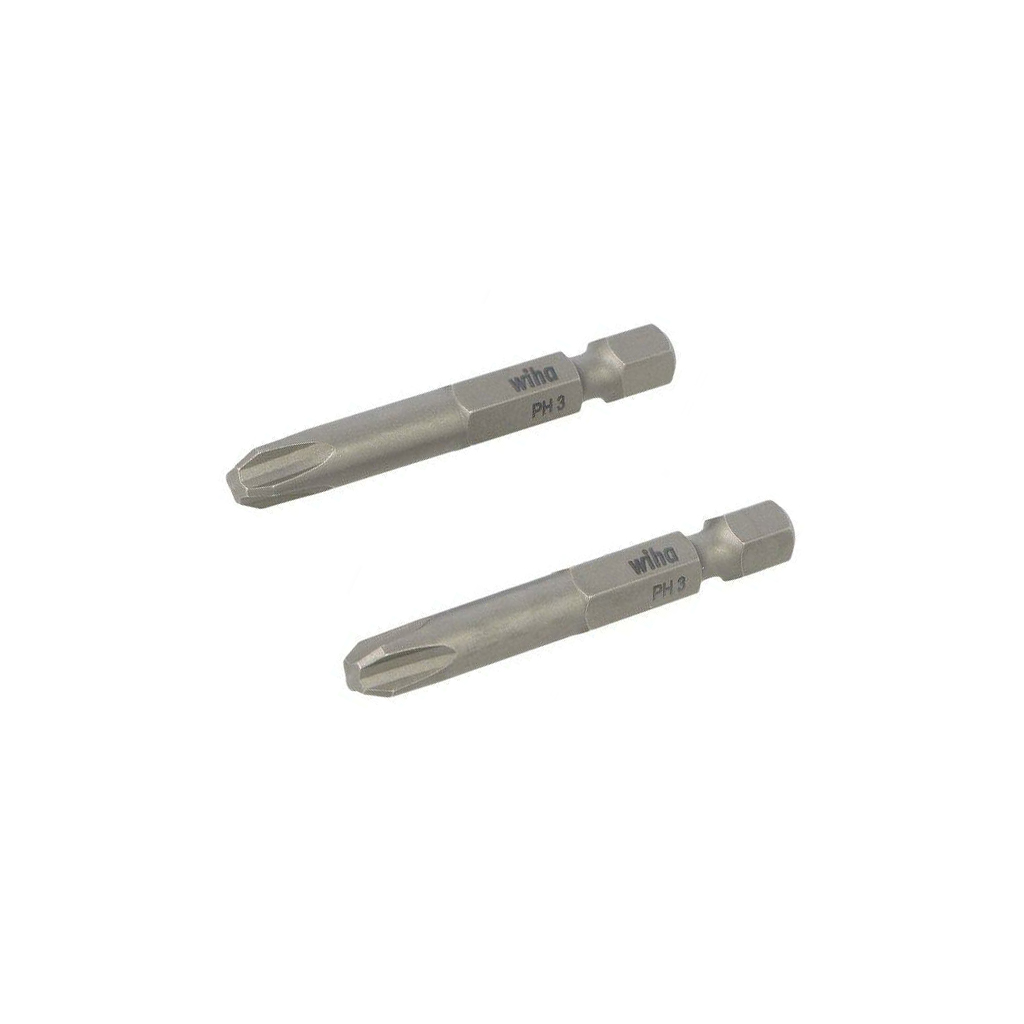 Screwdriver bit; Phillips; PH3; 1/4"; Overall