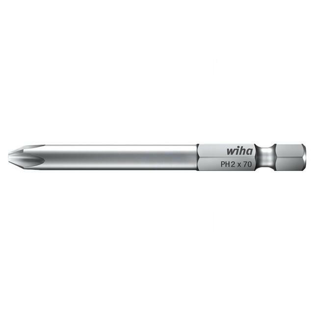Screwdriver bit; Phillips; PH3; 1/4"; Overall