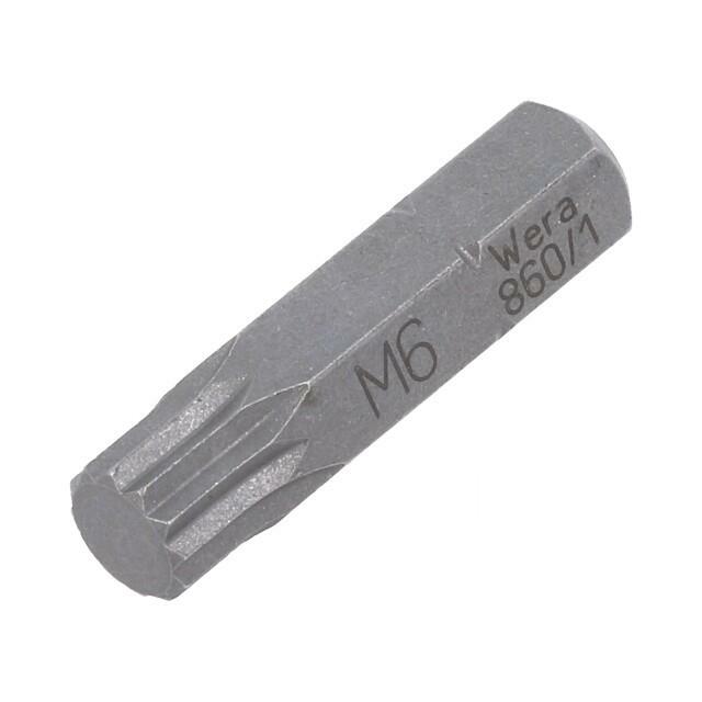 Screwdriver bit; spline (12-angles); XZN M6