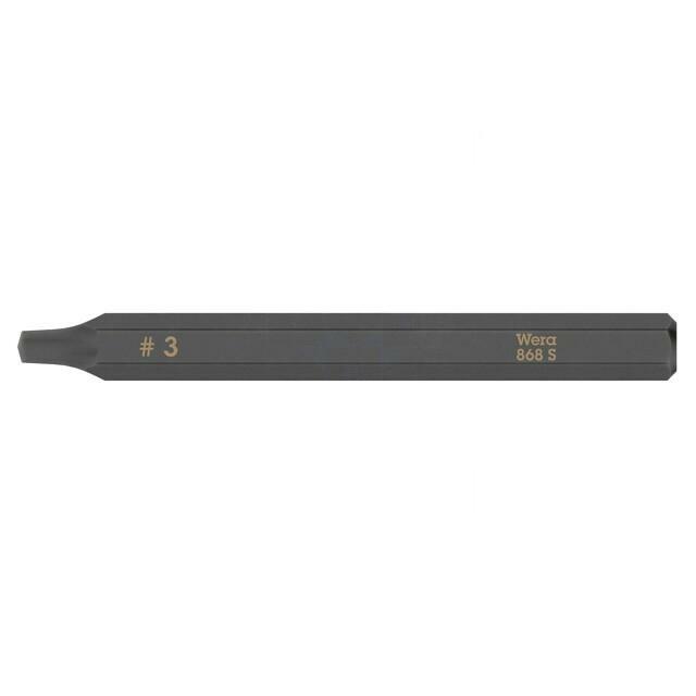 Screwdriver bit; square; RB3; 1/4"; Kind: