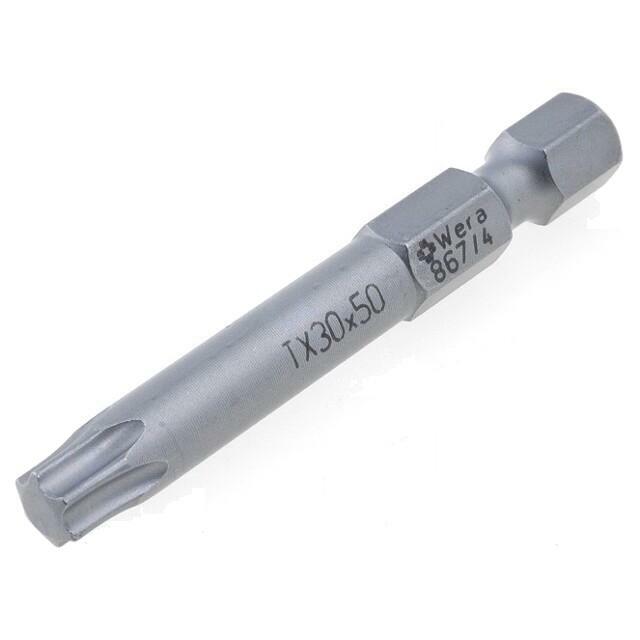Screwdriver bit; Torx®; TX30; 1/4"; Overall