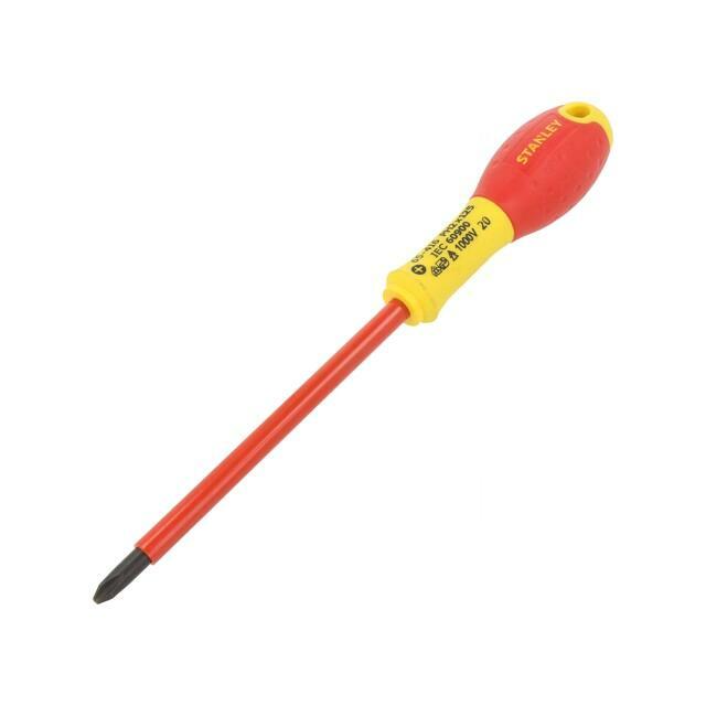STANLEY Screwdriver: insulated; Phillips; PH2; 125mm