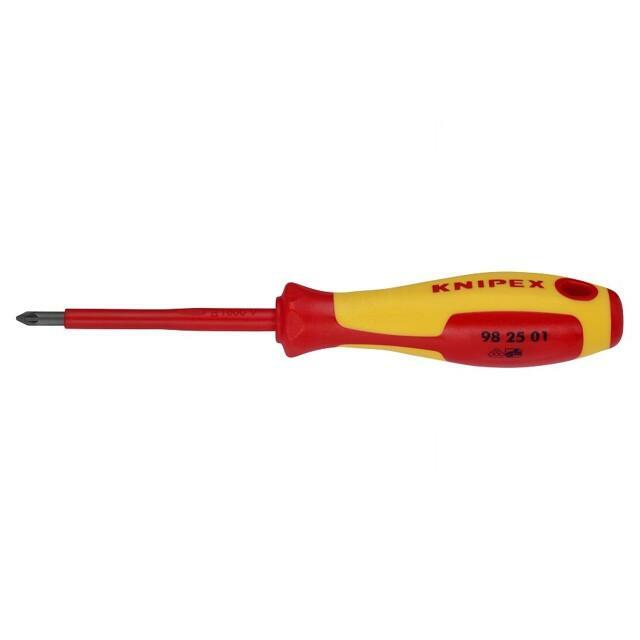 KNIPEX Screwdriver: insulated; Pozidriv®; PZ1; Blade