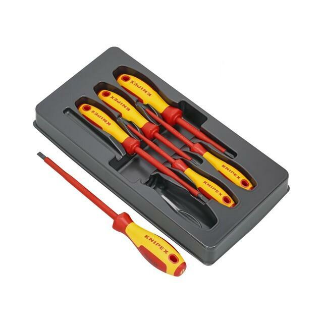 KNIPEX Screwdriver: insulated-set; insulated; 6pcs. |