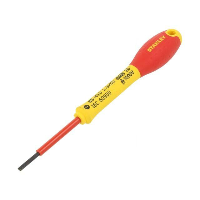 STANLEY Screwdriver: insulated; slot; SL 2