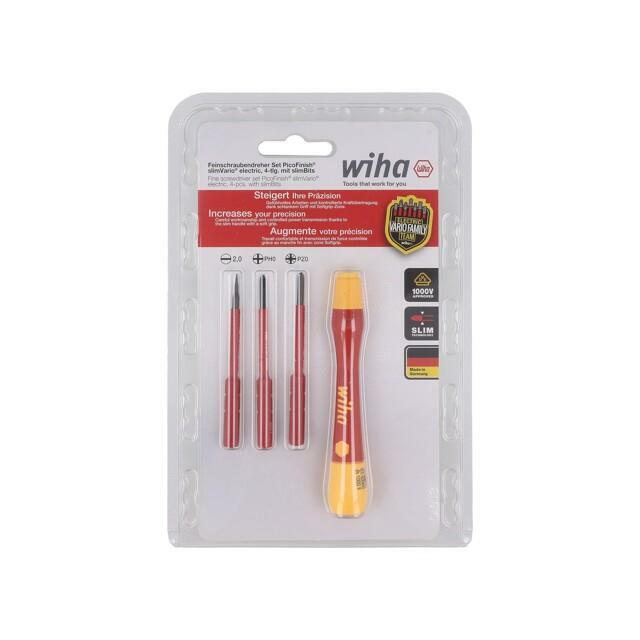 Screwdriver: precision-set; insulated,precision; PH0,PZ0