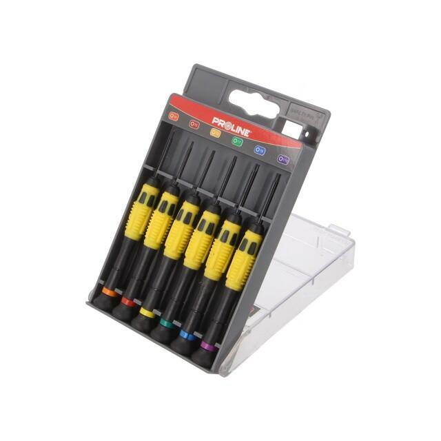PROLINE Screwdriver: precision-set; precision; Phillips,slot
