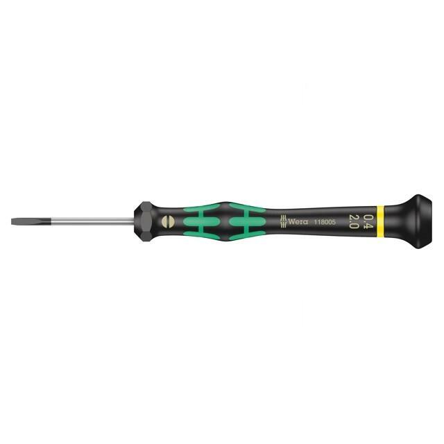 Screwdriver: precision; slot; 2x0.4mm; Blade