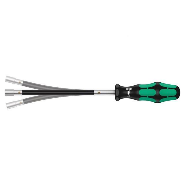 Screwdriver: standard; with flexible shaft; 6-angles