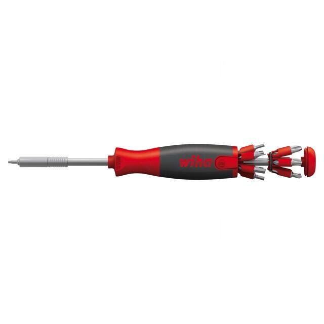 Screwdriver: universal-set; with bit magazine; 13pcs