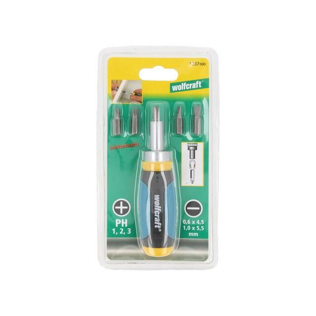 WOLFCRAFT Screwdriver: universal-set; with ratchet; Phillips