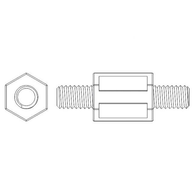 DREMEC Screwed spacer sleeve; 90mm; Ext