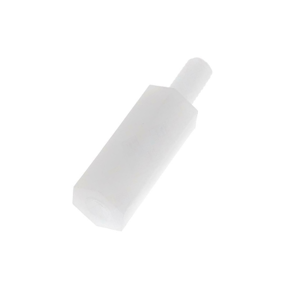FIX&FASTEN Screwed spacer sleeve; hexagonal; polyamide