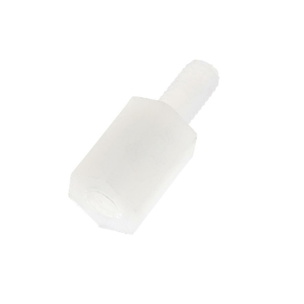 FIX&FASTEN Screwed spacer sleeve; hexagonal; polyamide