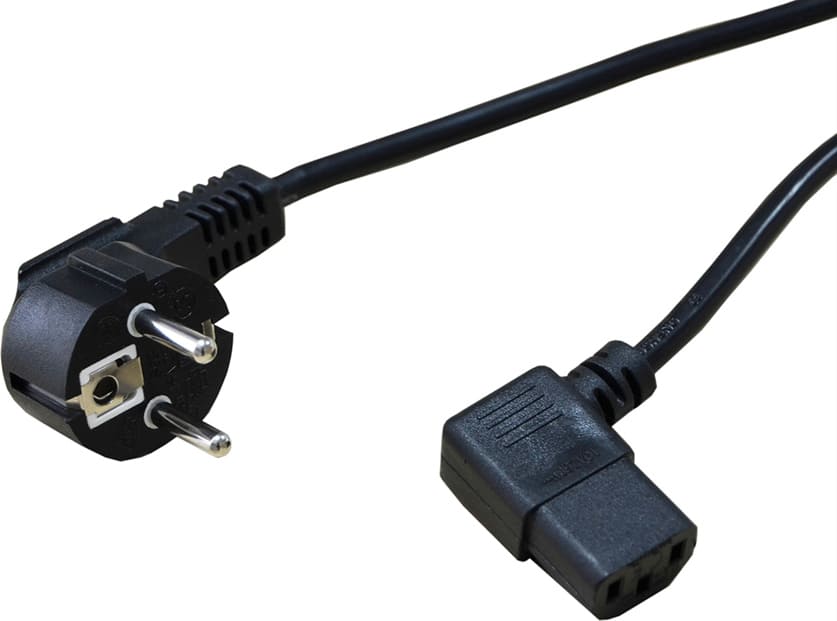 Secomp Power Cable, angled IEC Connector