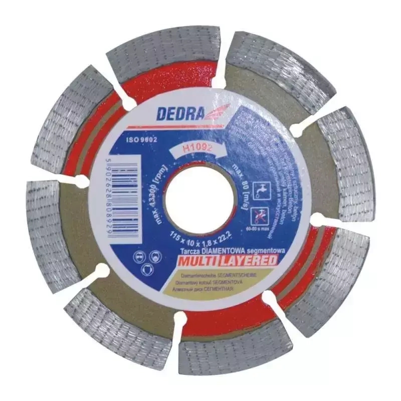 DEDRA-EXIM Segmentēts dimanta disks klinkeram, dabiskajam