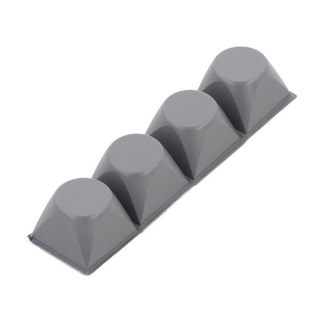 3M Self-adhesive foot; H: 13.2mm