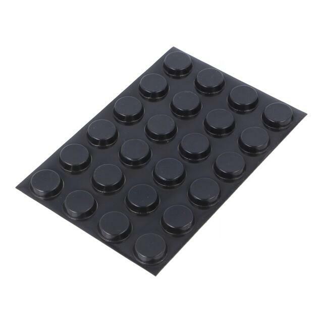 3M Self-adhesive foot; H: 5mm; black