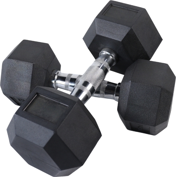Sešstūra hantele inSPORTline Hexclusive 8 kg