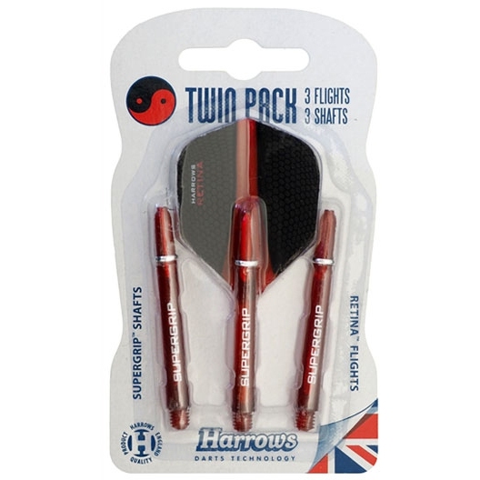 Set of dart shafts and flights