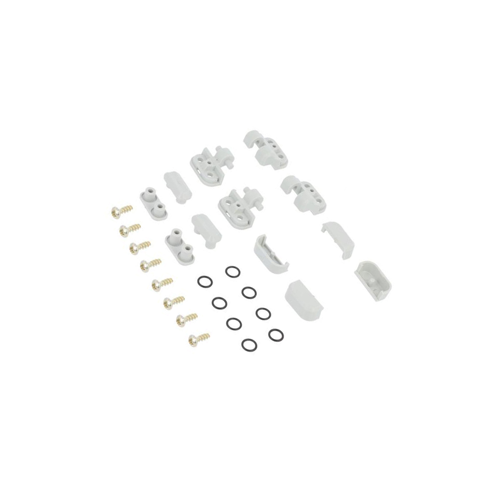 KRADEX Set of hinges; polycarbonate; for