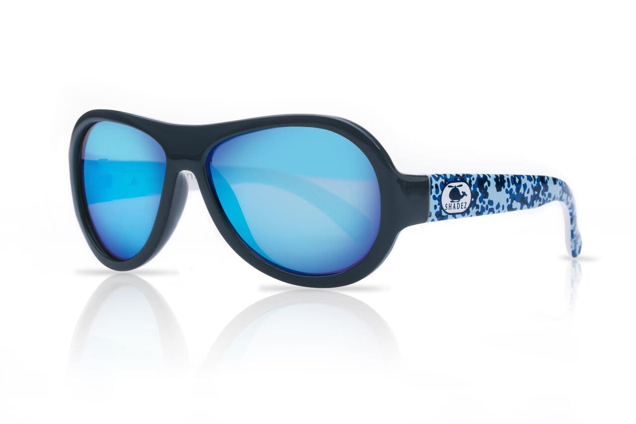 SHADEZ Designer Helicopter Camo Blue Junior
