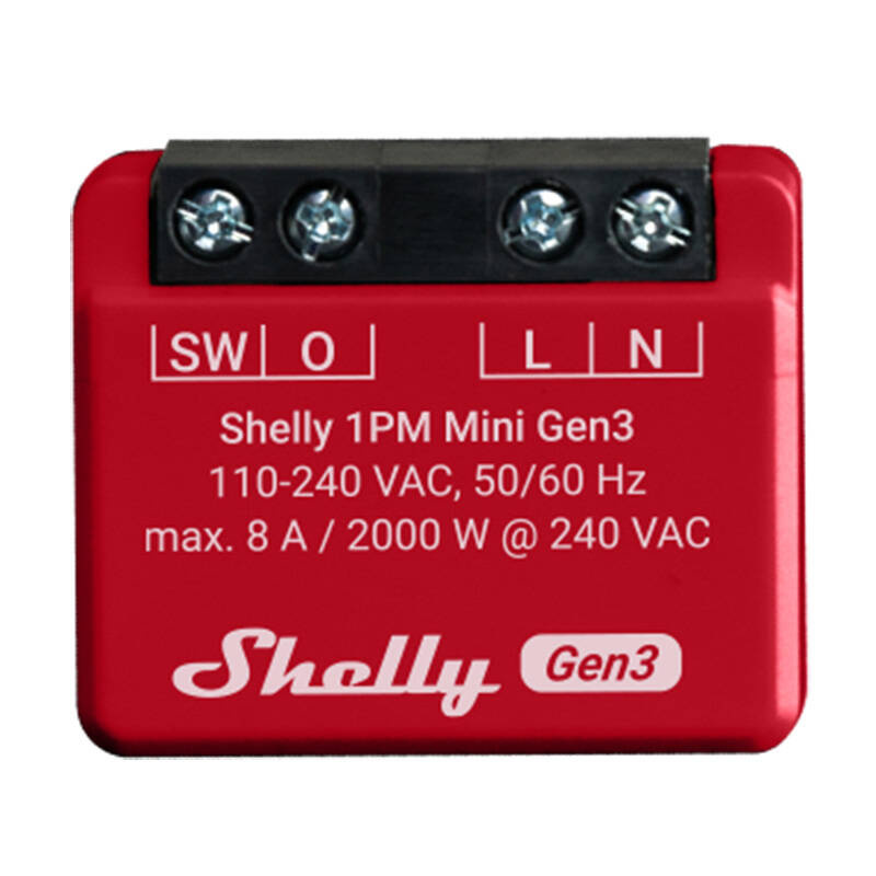 SHELLY 1PM Mini Gen3 PM Switch