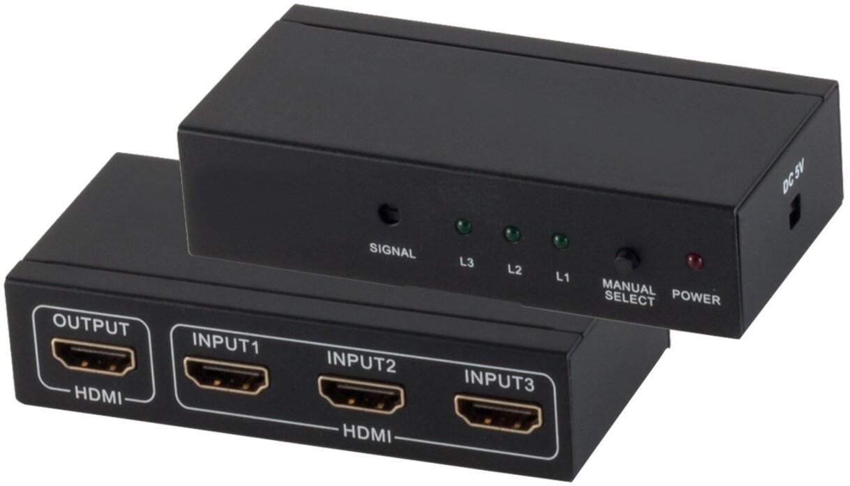 Shiverpeaks Shiverpeaks PROFESIONĀLS HDMI pārslēdzējs 3xIN