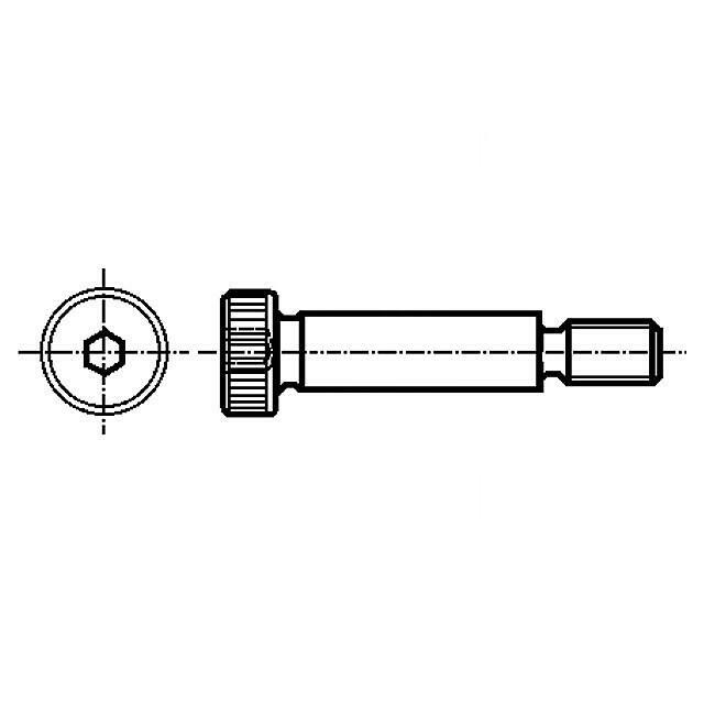 ELESA+GANTER Shoulder screw; M12; 1.75