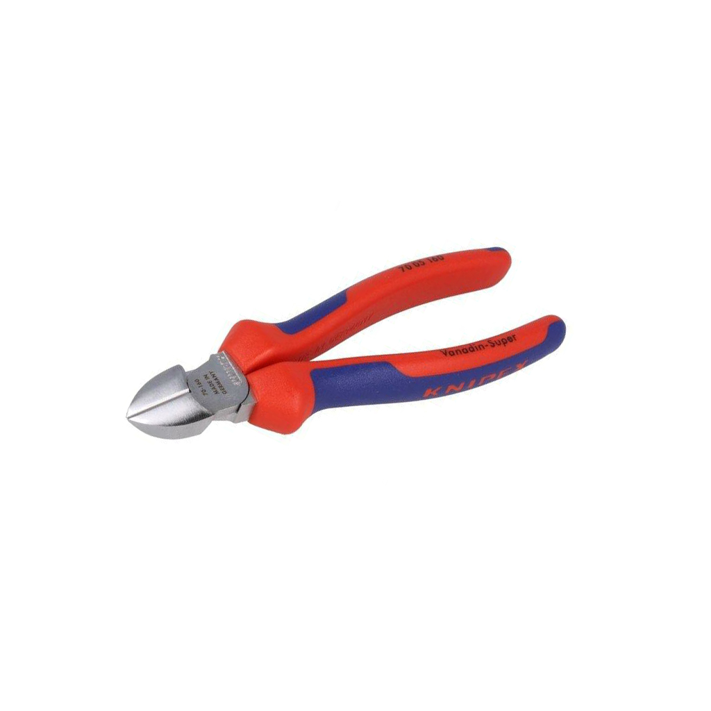 KNIPEX Side,cutting; ergonomic three-component handle