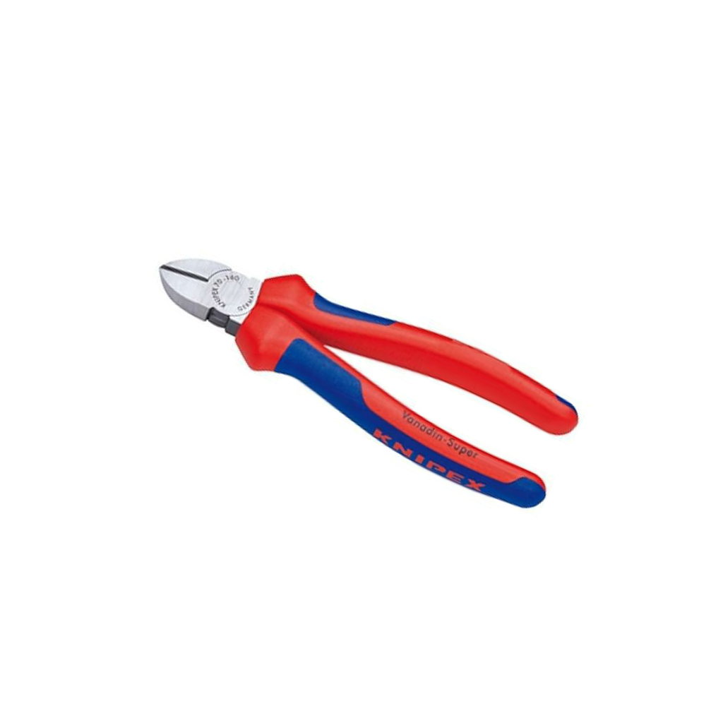 KNIPEX Side,cutting; ergonomic two-component handles