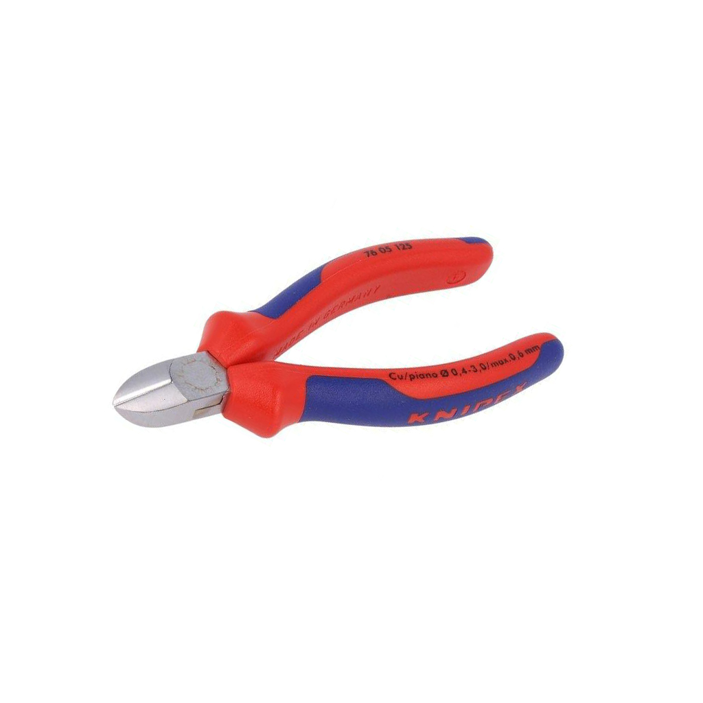 KNIPEX Side,cutting; ergonomic two-component handles