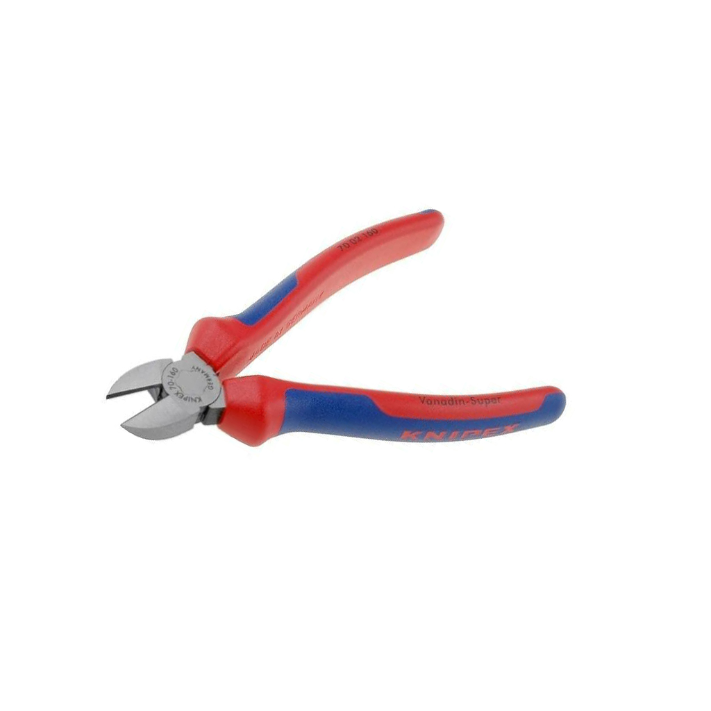 KNIPEX Side,cutting; ergonomic two-component handles