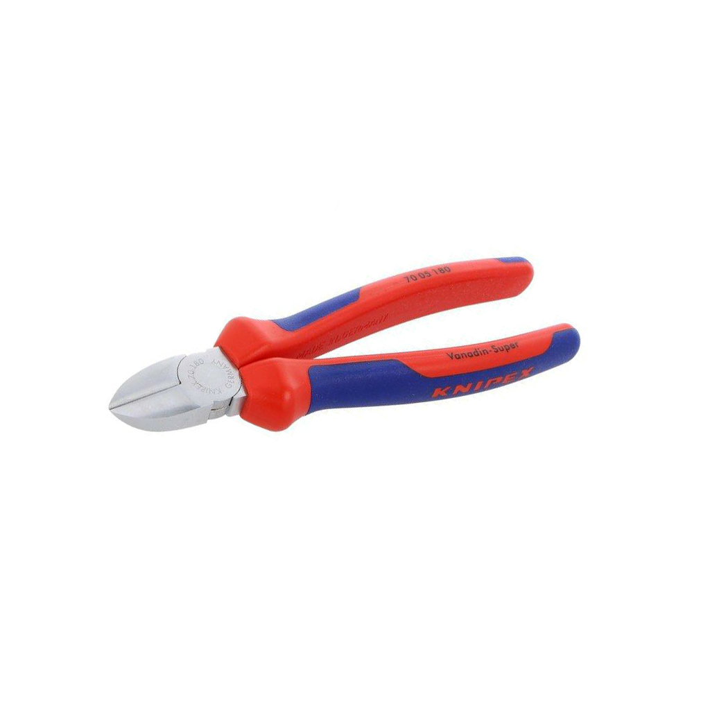 KNIPEX Side,cutting; ergonomic two-component handles