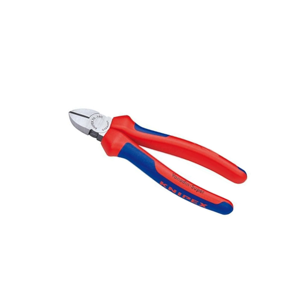 KNIPEX Side,cutting; ergonomic two-component handles