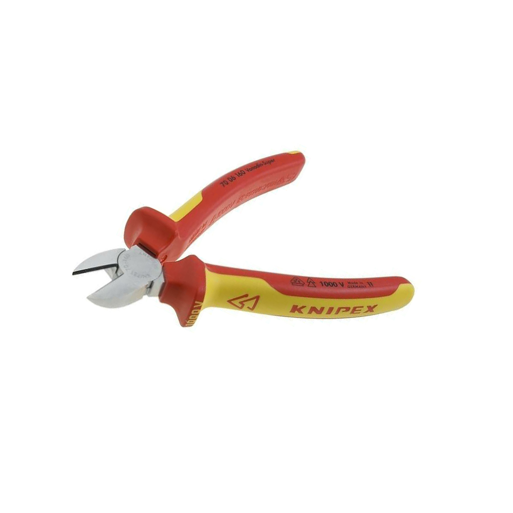 KNIPEX Side,cutting,insulated; chrome-vanadium steel