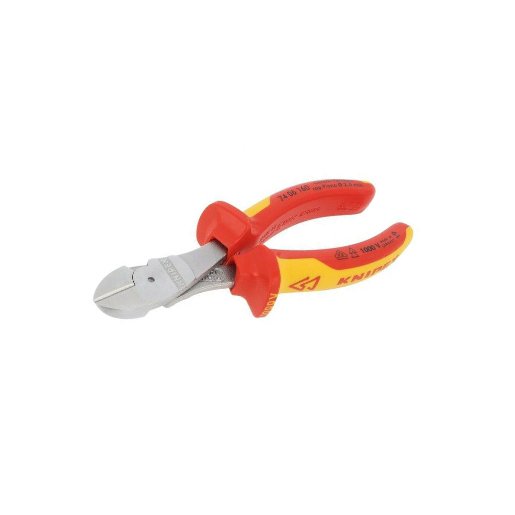KNIPEX Side,cutting,insulated; steel; 160mm