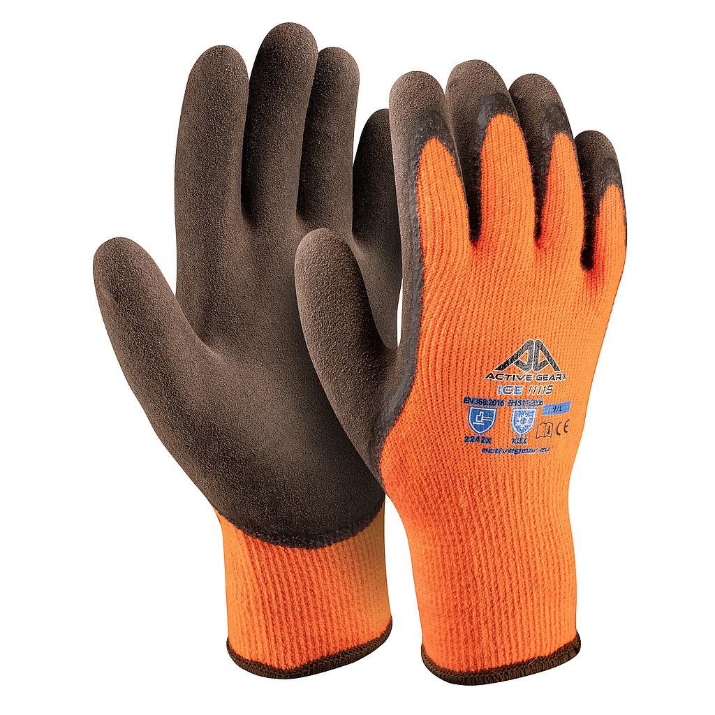 ACTIVE GEAR Siltie cimdi ar lateksa