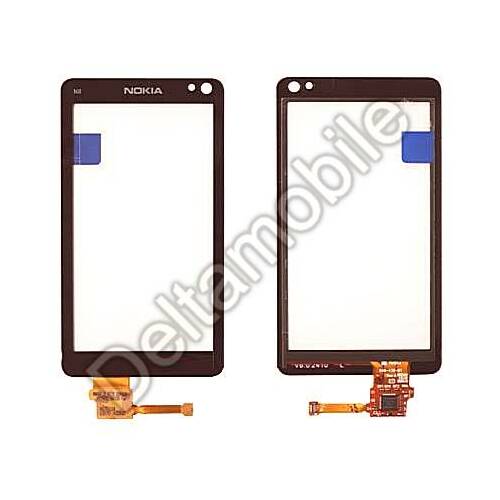 Skārienjūtīgais panelis NOKIA N8 (melns ar