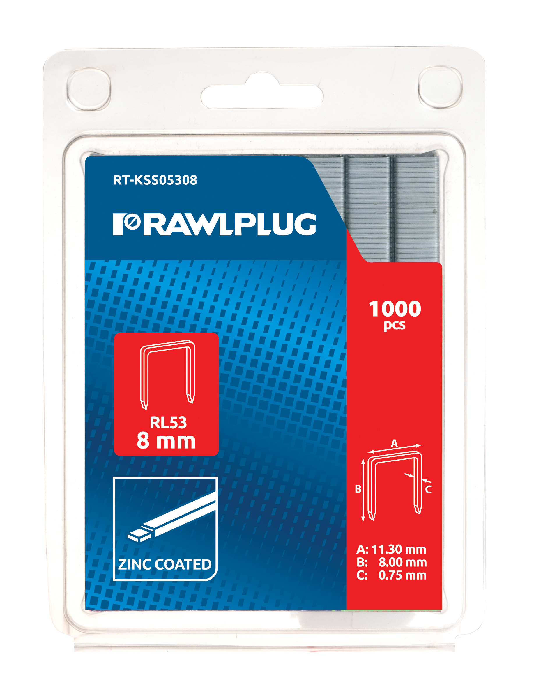 Skavas RL53 Rawlplug  8mm 1000gb |