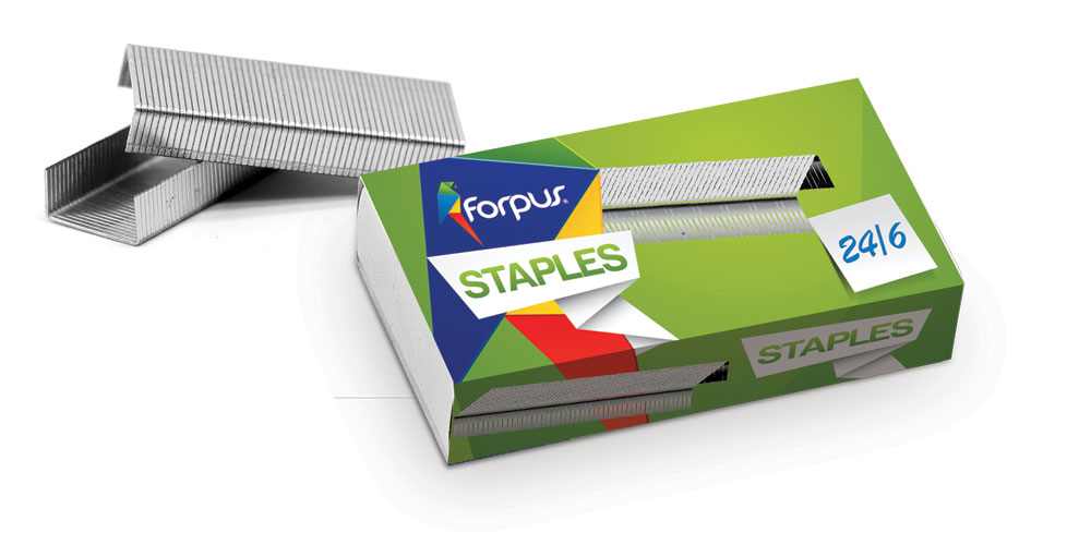 FORPUS Skavas stiprinātas 24/6 1000 skavas