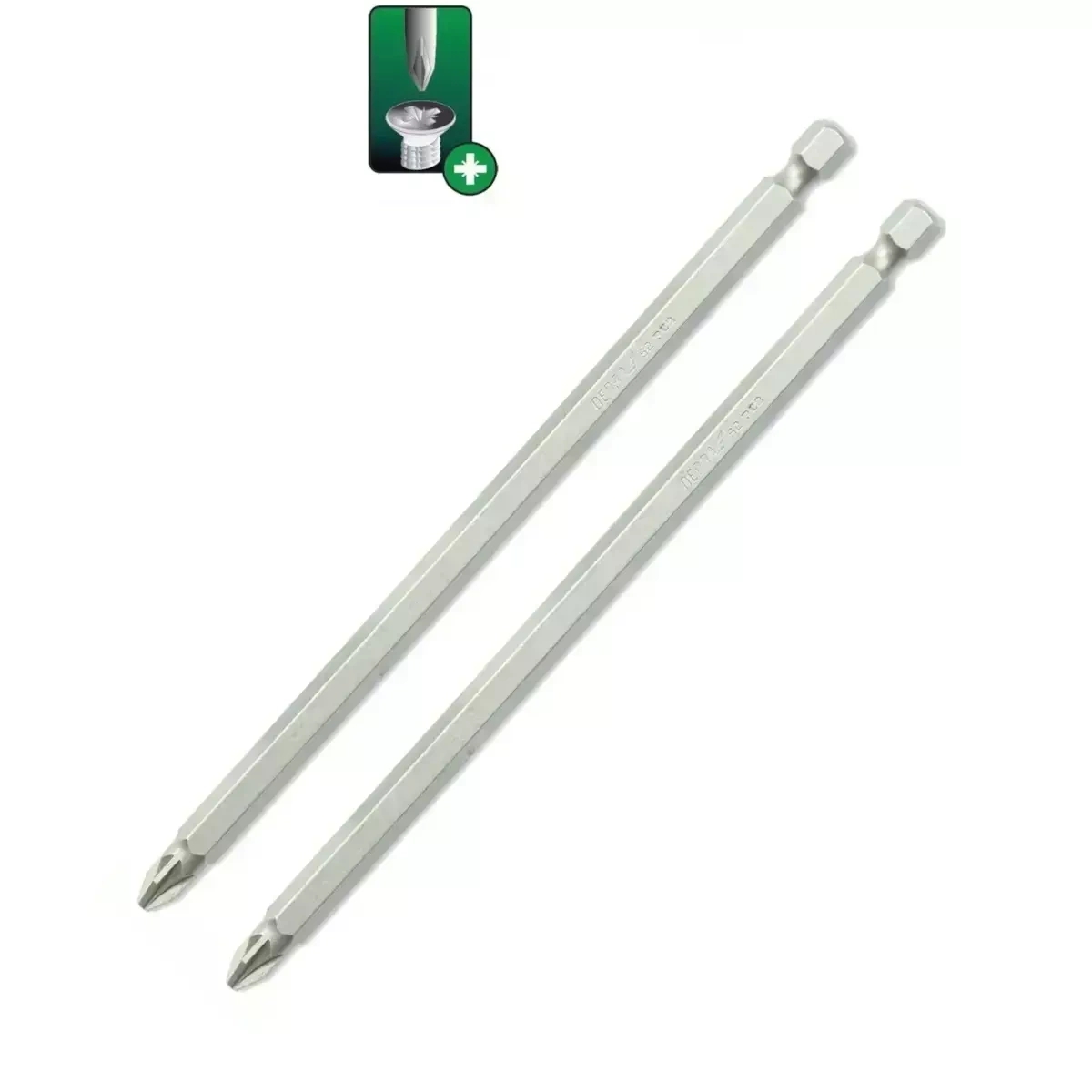DEDRA-EXIM Skruvgriežu uzgali Pozidriv PZ2x150mm, 2gab