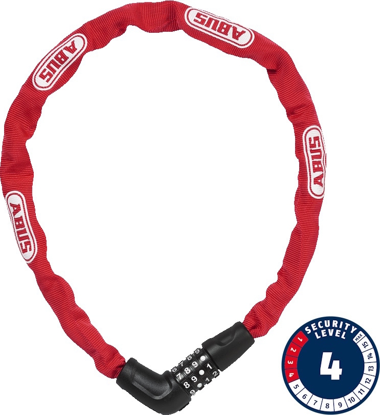 Abus Steel-O-Chain 5805C/75 Velosipēda slēdzene, sarkans