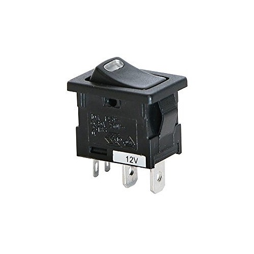 Slēdzis LED sarkans 12V 10A, 2gb