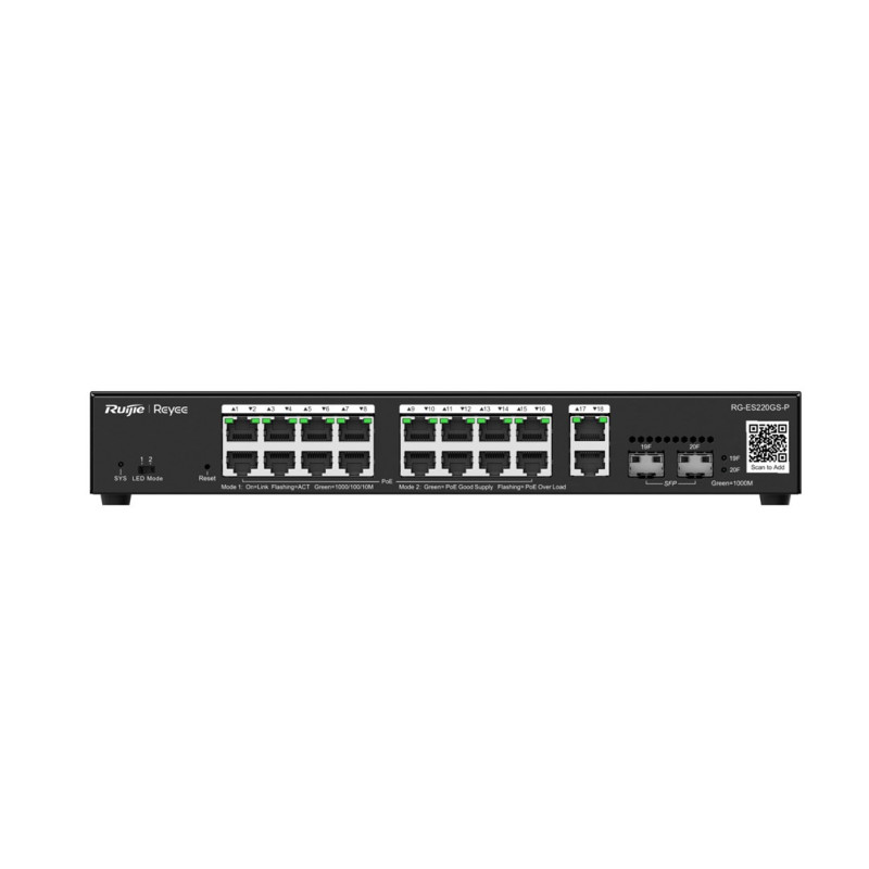 Pārvaldāms L2 Gigabit PoE slēdzis Ruijie