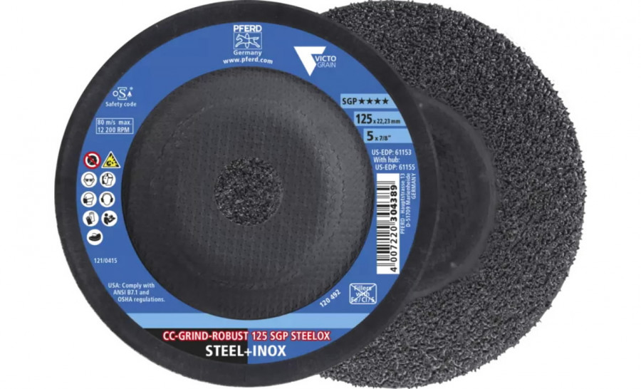 Slīpdisks CC-Grind-Robust Steelox 125mm SGP Victograin