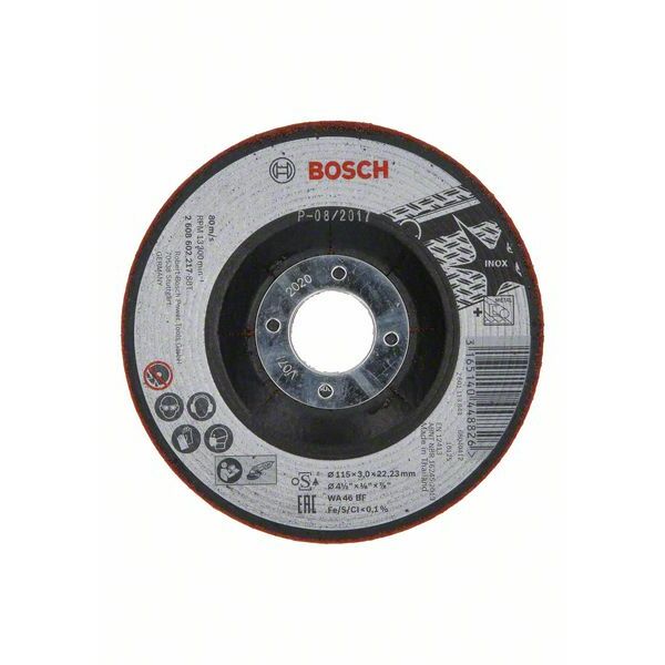 BOSCH Slīpēšanas disks 115x3.0x22.23