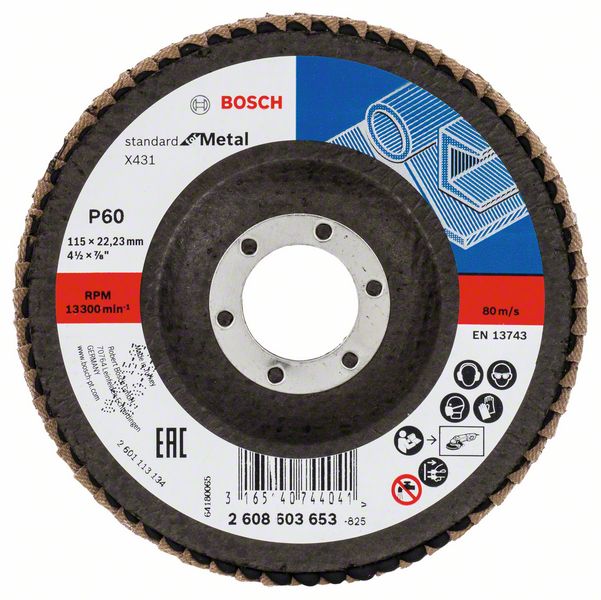 BOSCH Slīpēšanas disks metālam Standard 115x22mm